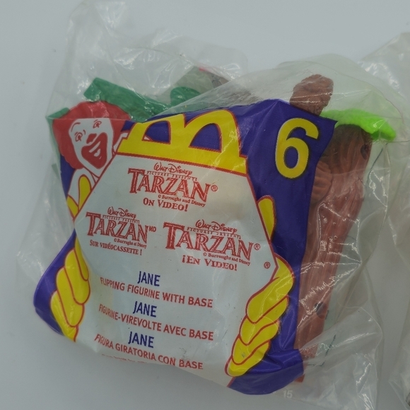 Vintage 2000 McDonald's Disney Tarzan Jane & Terk Figurines Happy Meal Toys - Picture 2 of 7